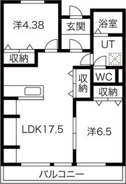 あさひレジデンス大友の間取り画像