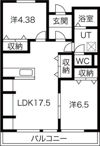 あさひレジデンス大友の間取り画像