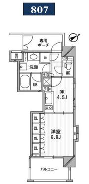 ライオンズシティ白金高輪の間取り画像