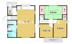 飯野ハイツ(20～22号)の間取り画像