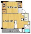 ビレッジハウス若松1号棟の間取り画像