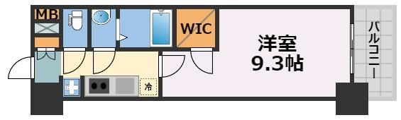 プレサンス堺筋本町エグゼブランの間取り画像