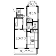 ハイツかなれの間取り画像