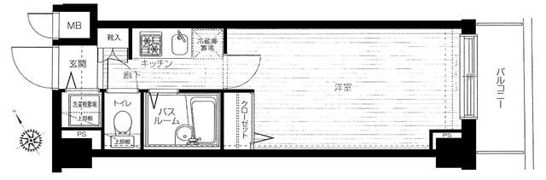 トーシンフェニックス日本橋兜町弐番館の間取り画像