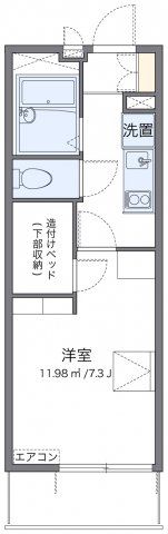 レオパレスワッフルの間取り画像