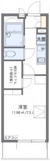 レオパレスワッフルの間取り画像