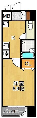 シヨン北九大前の間取り画像