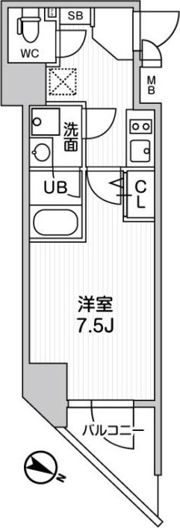 ALTERNA北品川の間取り画像