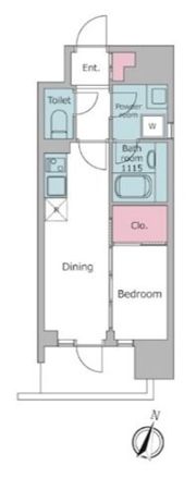 デュオフラッツ飯田橋EASTの間取り画像