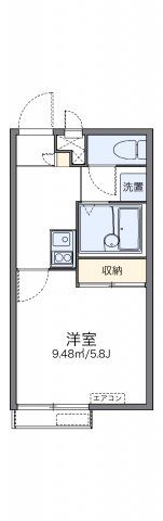 レオパレスJ BOX Ⅳの間取り画像