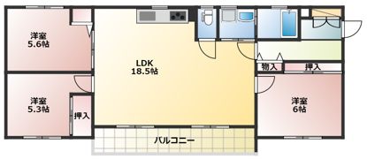 サウスウインドⅢ号館の間取り画像