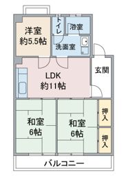 エレガンス柴の間取り画像