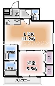 フジパレス大和田Ⅰ番館の間取り画像