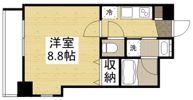 月光 岡山市役所前の間取り画像