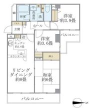 東建ニューハイツ港南中央の間取り画像
