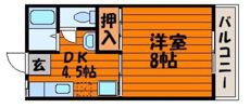アレイハイム伊福の間取り画像