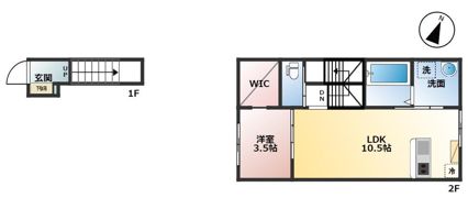 Dieci A棟の間取り画像