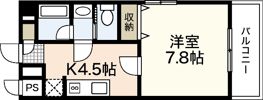 ベルヴィル大町駅前の間取り画像