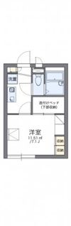 レオパレスラ プランタン Ⅱの間取り画像