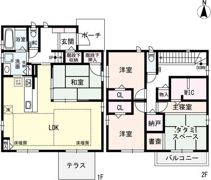 名古屋市天白区元植田戸建の間取り画像