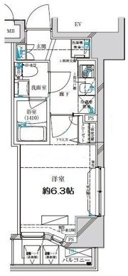 ディアレイシャス横浜WESTの間取り画像