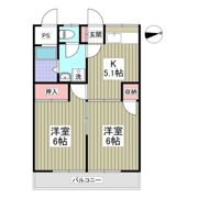 コーポ梨花の間取り画像