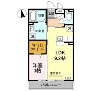 D-Room中川原の間取り画像