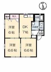 パルティータ A棟の間取り画像