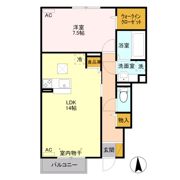 サンクブランシュ Bの間取り画像