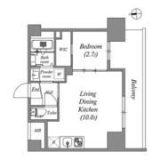 アドバンス江坂ラシュレの間取り画像