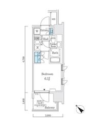 Louis Court Kitashinagawaの間取り画像