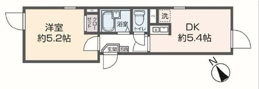 グローリア北千住の間取り画像