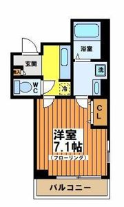 メゾンド代々木上原の間取り画像