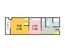 セントロイヤル新飯塚駅の間取り画像