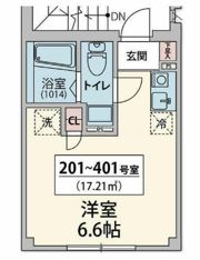 シェルブルー大井町の間取り画像