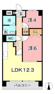 厚生町クラウンズマンションの間取り画像