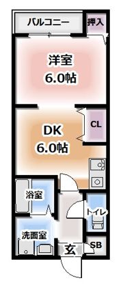第2中田マンションの間取り画像