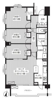シエールグラン洋光台南公園の間取り画像