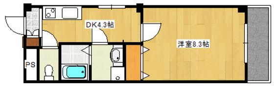 アイリス皆実の間取り画像