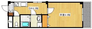 アイリス皆実の間取り画像
