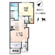 中島通四丁目新築アパートの間取り画像