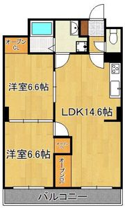 霧ヶ丘コーポラスの間取り画像