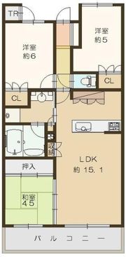 プラウド大津におの浜の間取り画像
