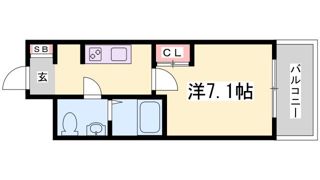SERENiTE三宮の間取り画像