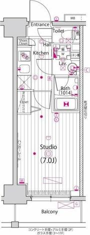 ガーラ・ステーション横濱大通り公園の間取り画像