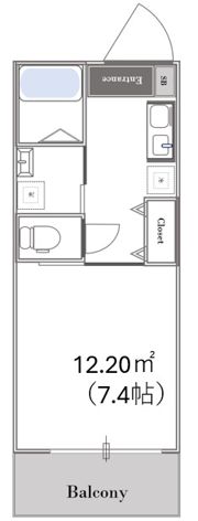 Canary Wharf青砥の間取り画像