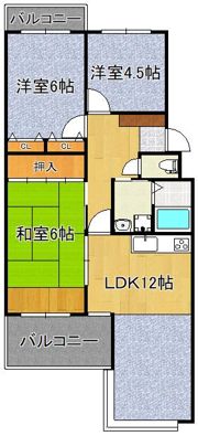 ホワイトキャッスル東鳴水 206号室の間取り画像