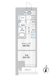 ライオンズフォーシア清澄白河の間取り画像