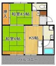 ビレッジハウス直方 4号棟の間取り画像