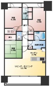 シャリエパークナード南草津の間取り画像